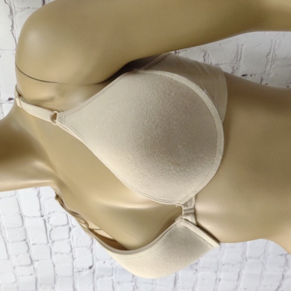 Fruit of the Loom size 36C tan front closure push-up bra - Picture 4 of 12